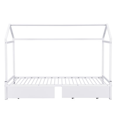 Lit plateforme simple TG avec très grand lit avec 2 tiroirs