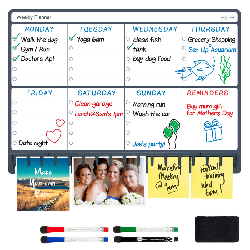 Magnetic Plastic Dry Erase Board