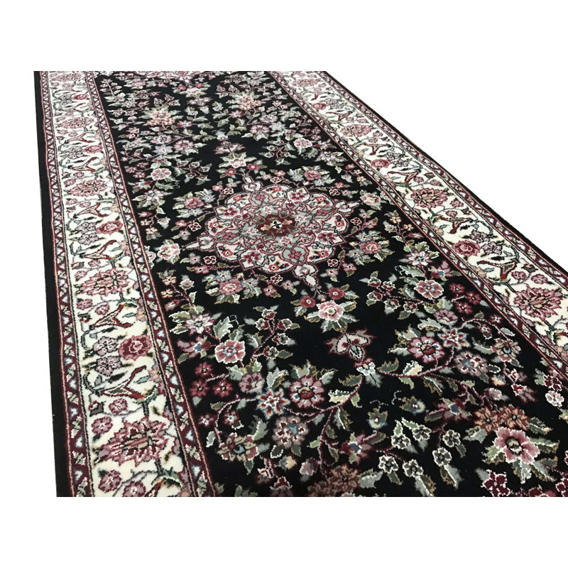 Wool Oriental Area Rug, Runner 2'6" x 14'