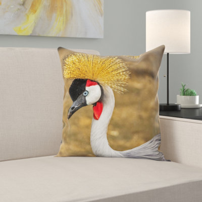 Cape Crane Square Pillow Cover & Insert