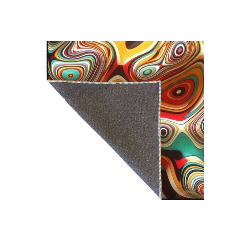 Colorful Evil Eye Patterned Decorative Machine Washable Rug, Rectangle 2'6" x 4'11" Rug Pad Included