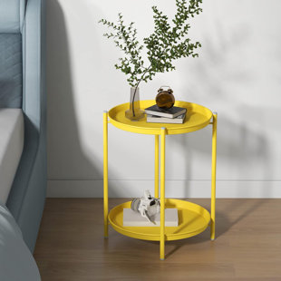 Olilawn Top End Table,outdoor side table, double-layer design, various colors available