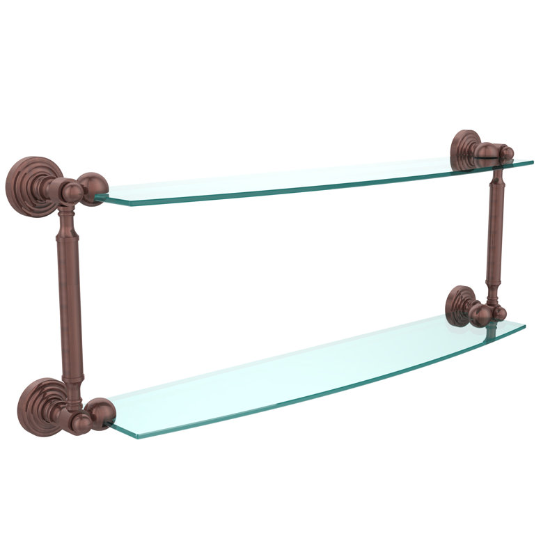 Étagère murale Beresford, l 28 po x H 8,5 po, Cuivre antique