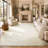Area Rug - Soft Vintage Carpet with Canvas Backing, Classic Floor Rug for Living Room Dining Room-327192702