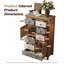Armoire d'appoint vintage rétro avec 6 tiroirs et 2 portes