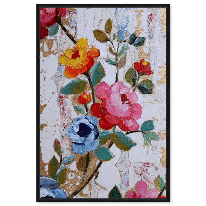 Rustic Opulence II Canvas Print Flower Wall Decor by Art Remedy, Black Frame, 20 x 30, 31" H x 21" W, Black Frame