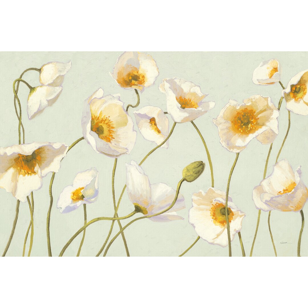 Leinwandbild White and Bright Poppies von Shirley Novak