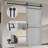 MDF Barn Door Easy Assembly -Solid Slab Covered with Water-Proof PVC Surface with Hardware Kit-99337118-110583490