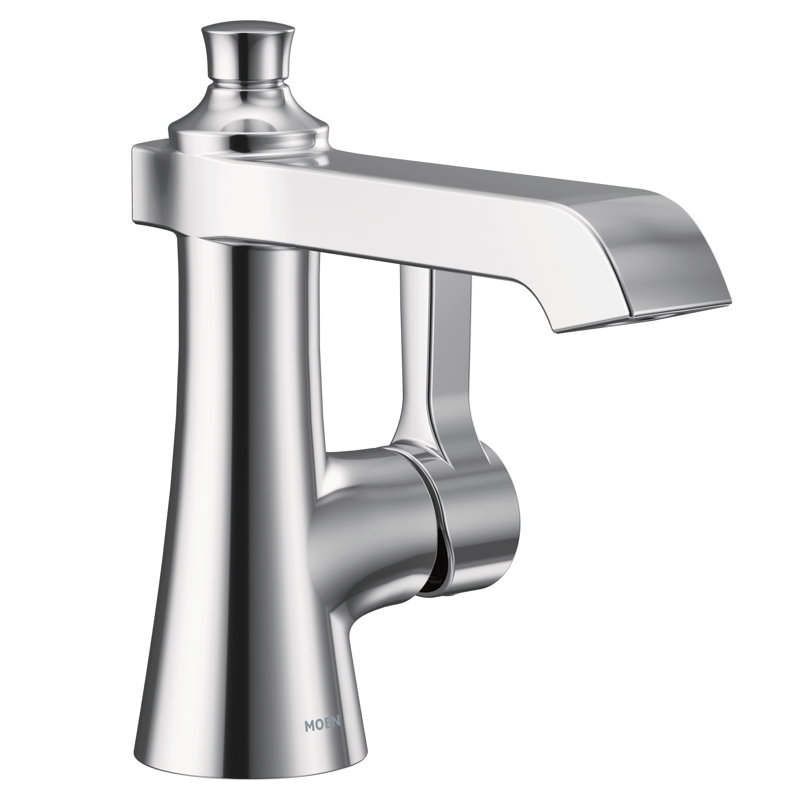 Flara Single Hole Bathroom Faucet with Drain Assembly, Chrome
