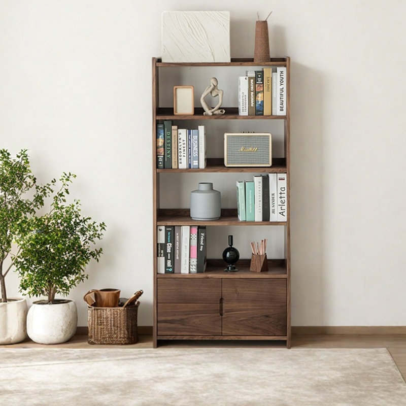 High quality walnut bookcase