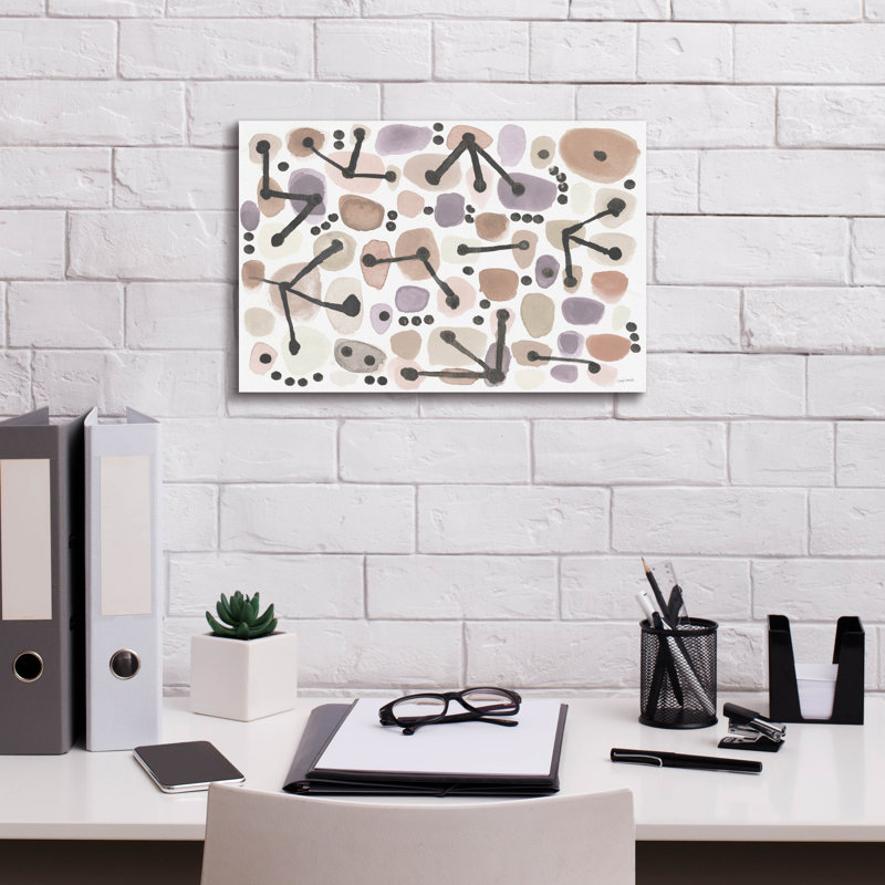 Art mural Wade Logan® «Mid Century 1 Blush» par Cheryl Warrick