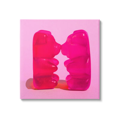Wrought Studio Kissing Gummy Candy Bears Canvas Wall Art Design By Daphne Polselli