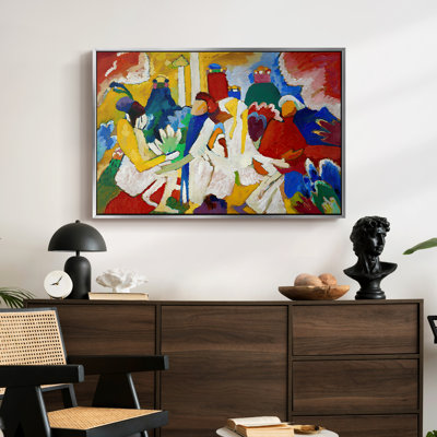 Oriental, 1909-Wassily Kandinsky-Framed Gallery Wrapped Canvas