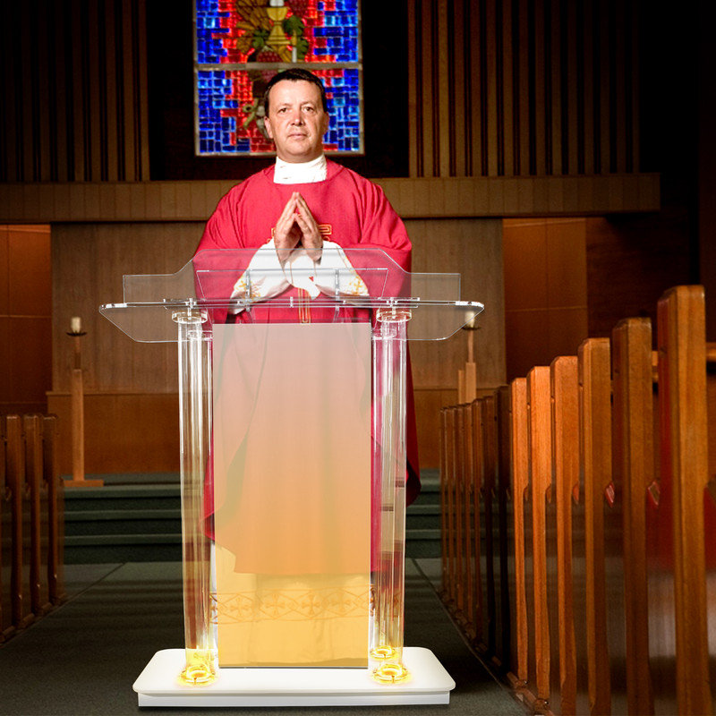 Stand, Square Column LED Lectern