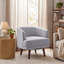 Fauteuil de salon pivotant de 28,8 po de largeur avec cadre en bois massif-821253424-817438505