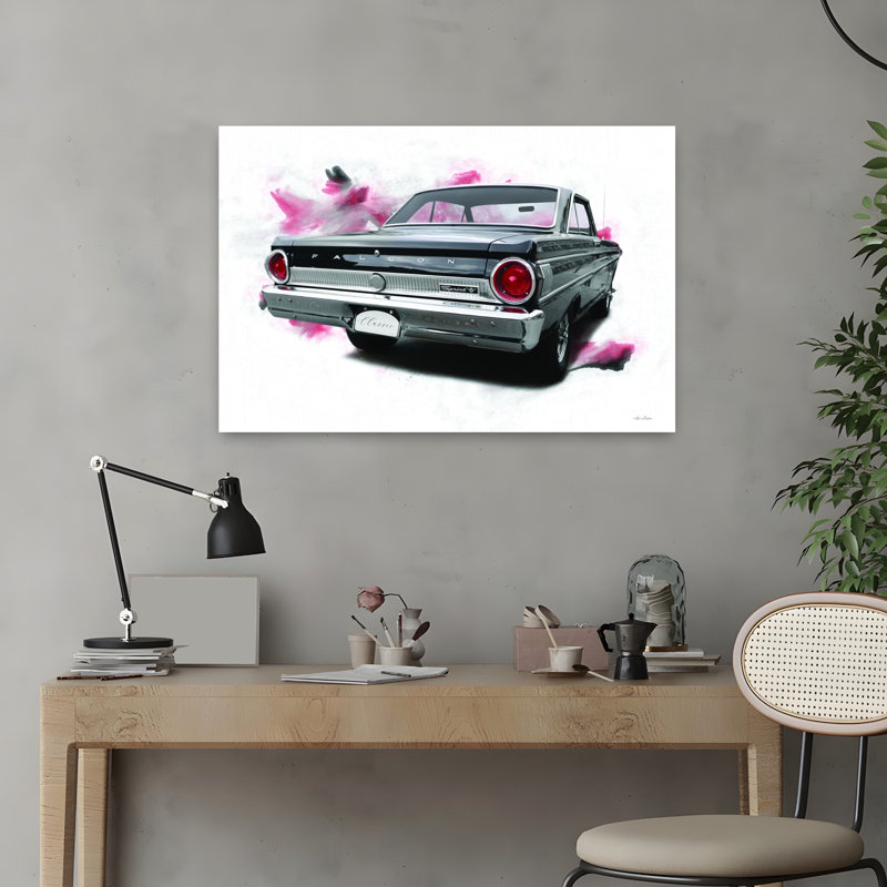 Ford Falcon, art rétro classique rétro, H 16 po x l 24 po
