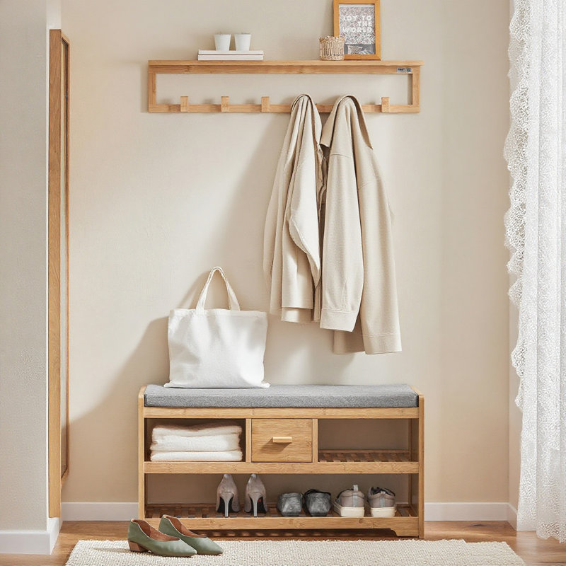 6 Pair Shoe Storage Bench