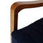 Fauteuil inclinable manuel en tissu et bois