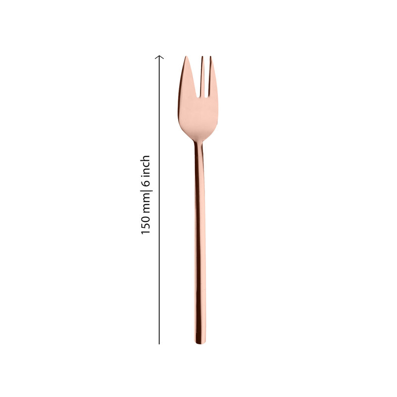 MEPRA Due 6-Piece Cake Fork Set, Bronze