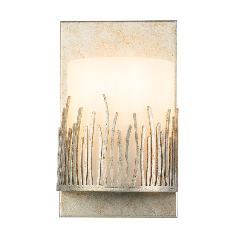 1 - Light Flush Mounted Sconce, Silver