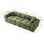 Canapé 98,4 po à 3 places en compression Corduroy, causeuse entièrement sous vide avec 2 coussins ronds, aucun assemblage requis, rebond rapide de 72 heures pour le salon et l’appartement-566747055-566747092