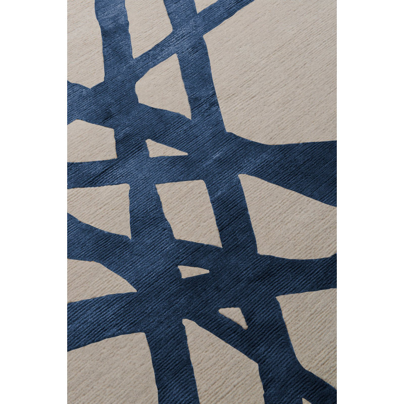 Kelly Wearstler Channels Indigo Area Rug, Rectangle 12' x 16'
