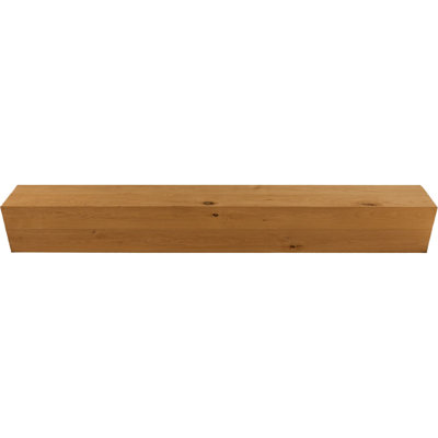 AmeriCraft Wood Smooth Beam, 3-Sided (U-Beam), 9 1/2"W x 9 1/2"H x 192"L, Special Walnut Finish, Stain Grade Knotty Alder