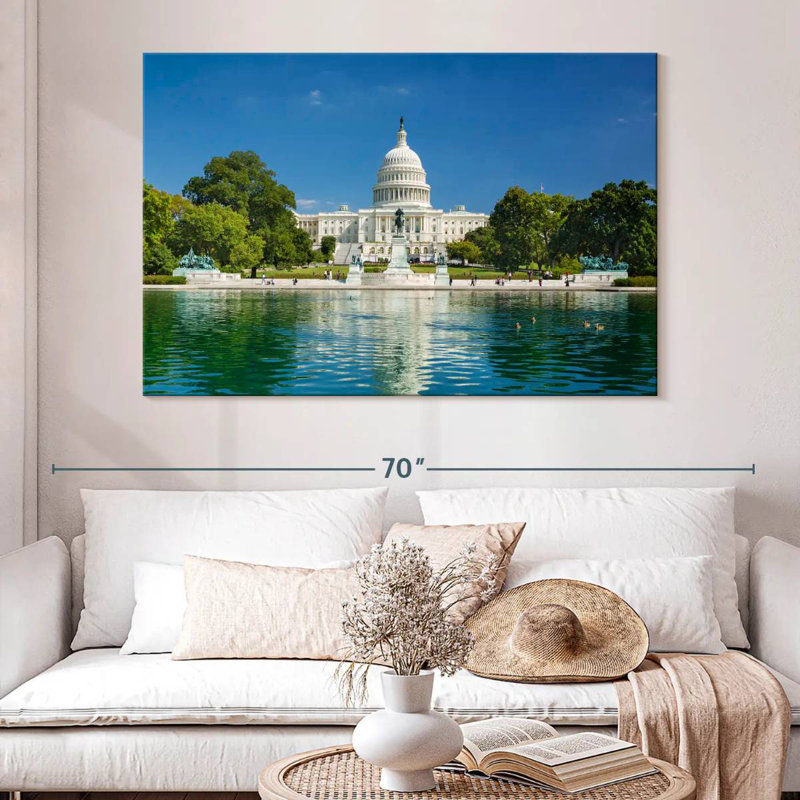 Lilie US Capitol Reflection, 34" H x 51" W