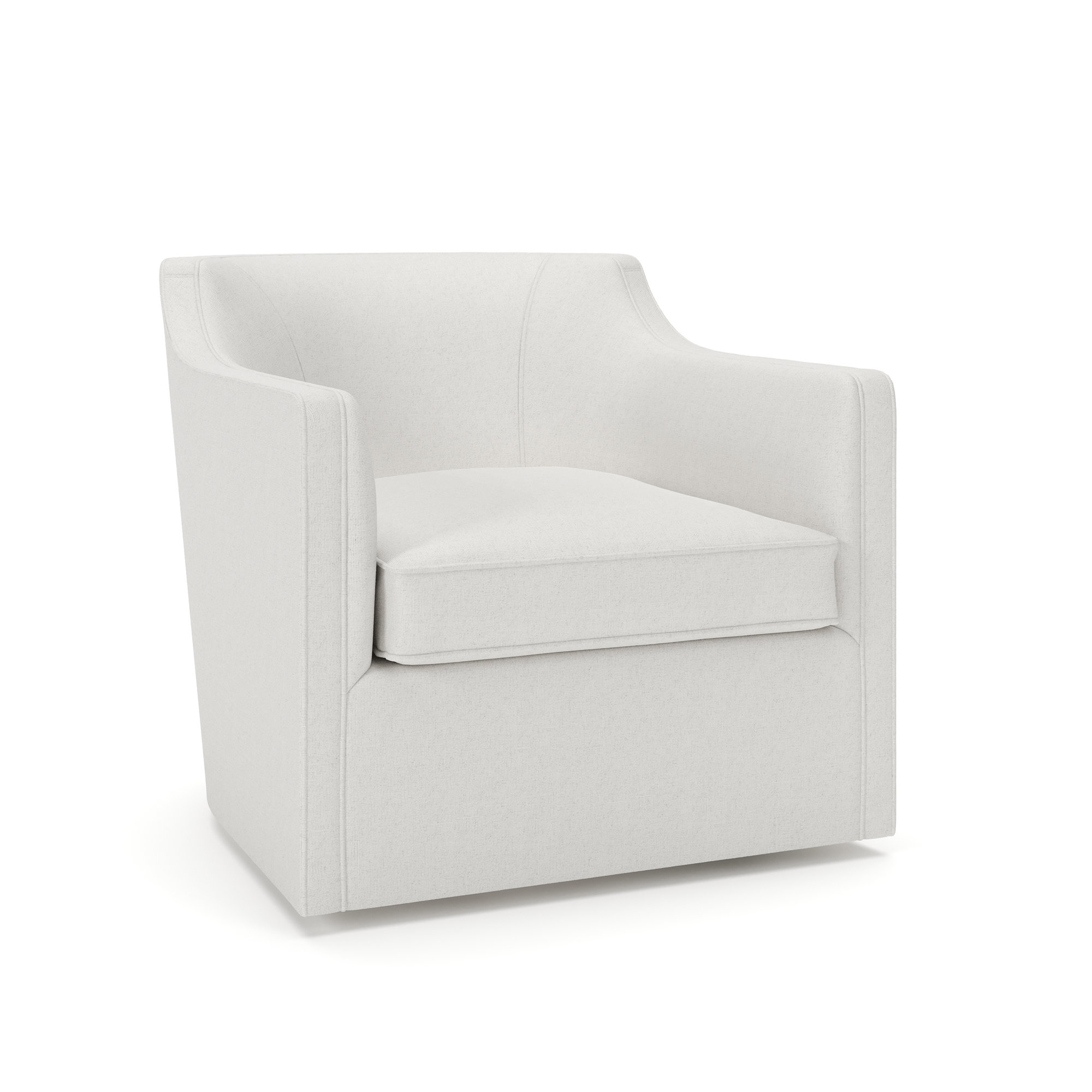 Marietta Upholstered Swivel Armchair, Macarena Beige