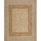 Concerto Hand Knotted Area Rug in Beige/Gray