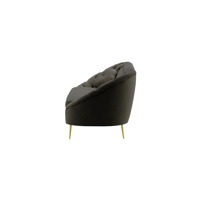 Avianah 3 Seater Velvet Sofa, Grey