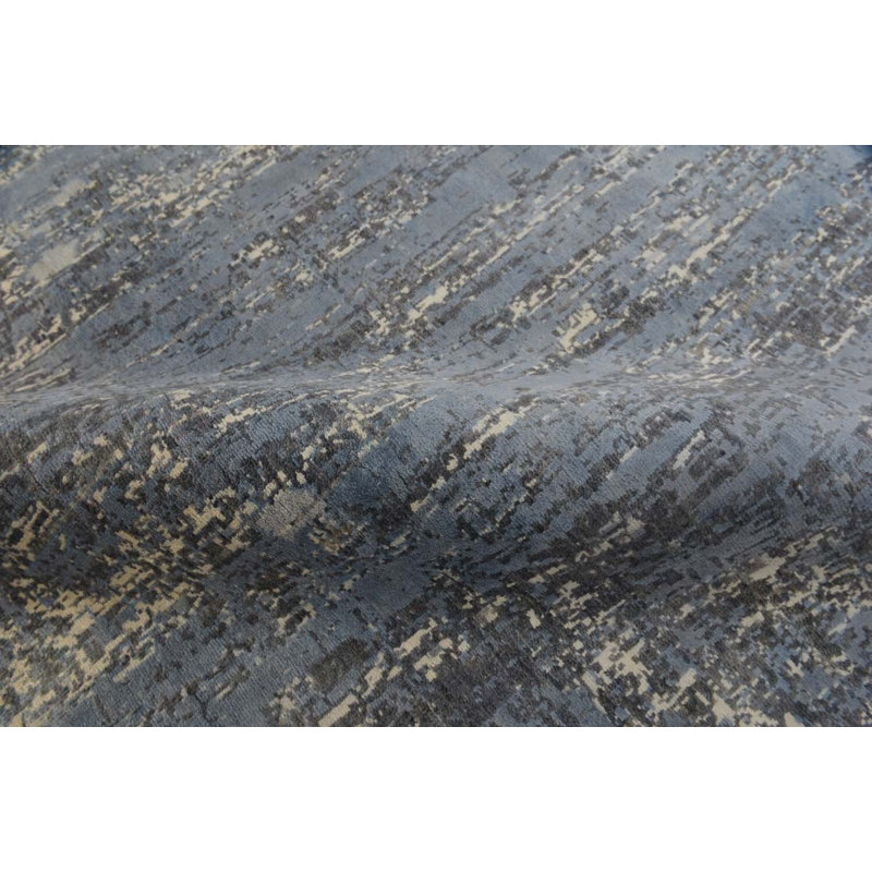 Contemporary One-of-a-Kind Rectangle 8'10" X 12' Hand Knotted Area Rug