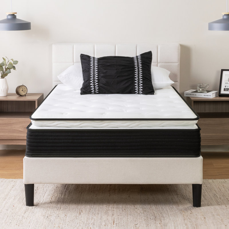 Wayfair Sleep 8" Plush Pillow Top Hybrid Mattress, Twin 
