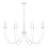 Kadia 8 - Light Dimmable Classic / Traditional Chandelier in White-1034996788