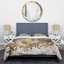 Ensemble d'édredon moderne 4 pièces - Ensemble d'édredon Modern Golden Drip-131383058