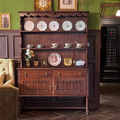 French retro solid wood  sideboard