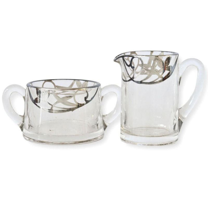 Superposition de crème et sucre Art Nouveau Sterling