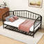Lit de jour simple en métal avec couchette-770283521