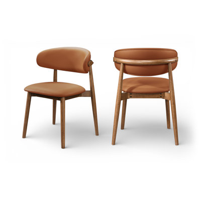 Leesa Vegan Leather Upholstered Dining Chair
