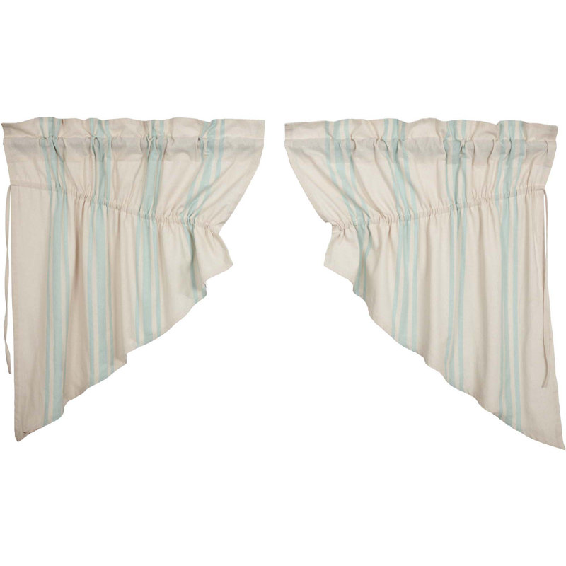 Cantonnière 72 po Lourdes, Aqua