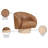Cherrill Upholstered Swivel Barrel Chair-902199608
