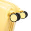 14 "/ 20" 2 pièces / ensemble dans un bagage à roulettes en ABS, avec serrure à combinaison, étui à cosmétiques 14 "(jaune)