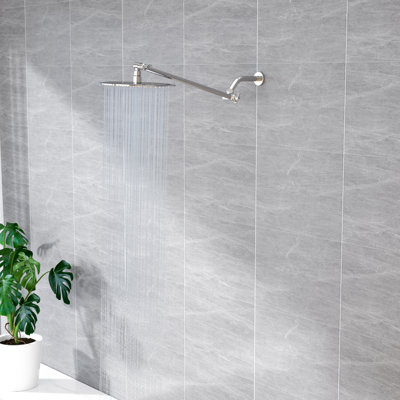 Pomme de douche réglable 16 pouces avec bras de douche réglable