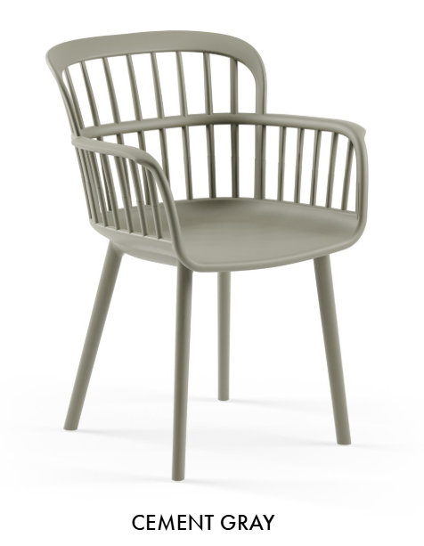 Tilia Eva-P Armchair, Grey