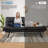 George Oliver & Unia ！！ Futon Sofa Bed with Adjustable Armrests & Backrests - 2.5" Plush Memory Foam, 15-Min Assembly, Compact Space Hero-676605069