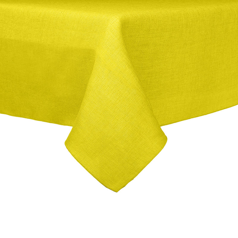 Ultimate Textile Square Tablecloth, 10, Lemon, 58" x 58"
