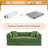 78" Boneless Corduroy Sleeper Sofa Bed, Modular Futon Couch, Compression Foam Sofa with 2 Pillows, No Assembly Required-76797011-67764367