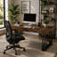 Bureau d'ordinateur de style campagnard