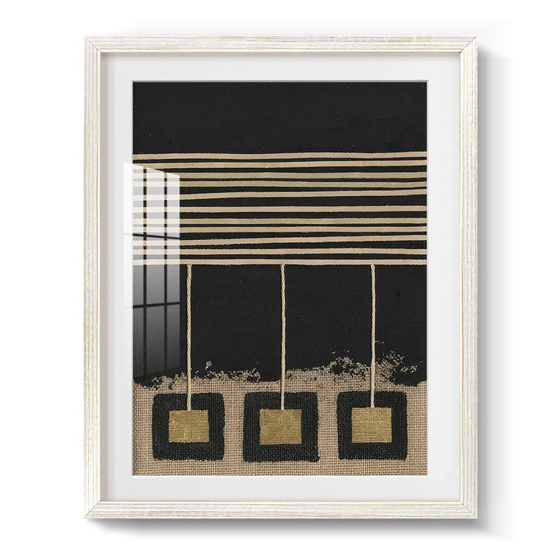 Golden Pendulums II - impression encadrée, Blanc, H 28,5 po x l 20,5 po