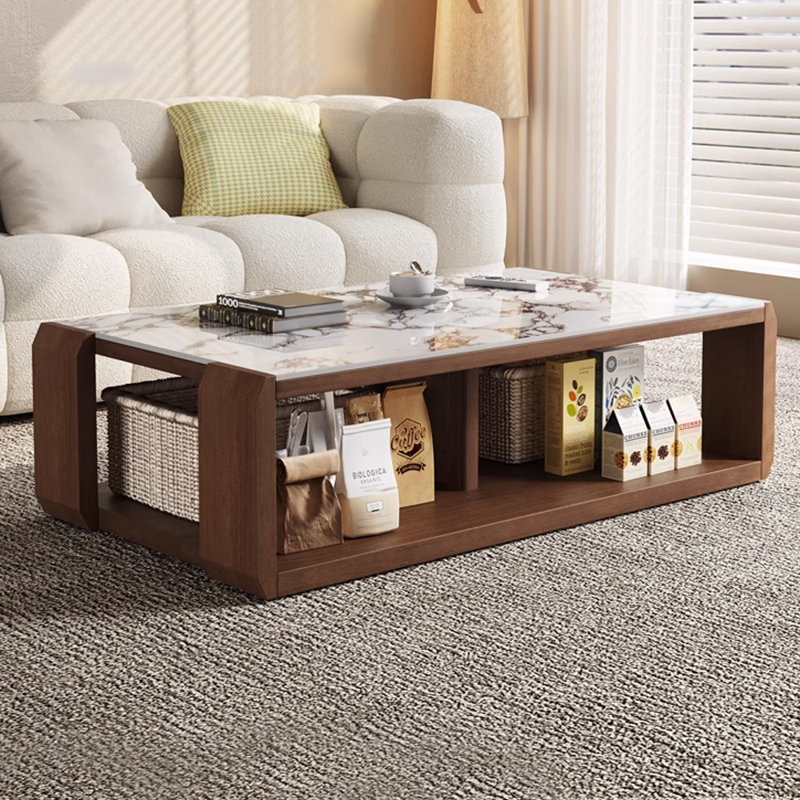 Table basse en marbre clair